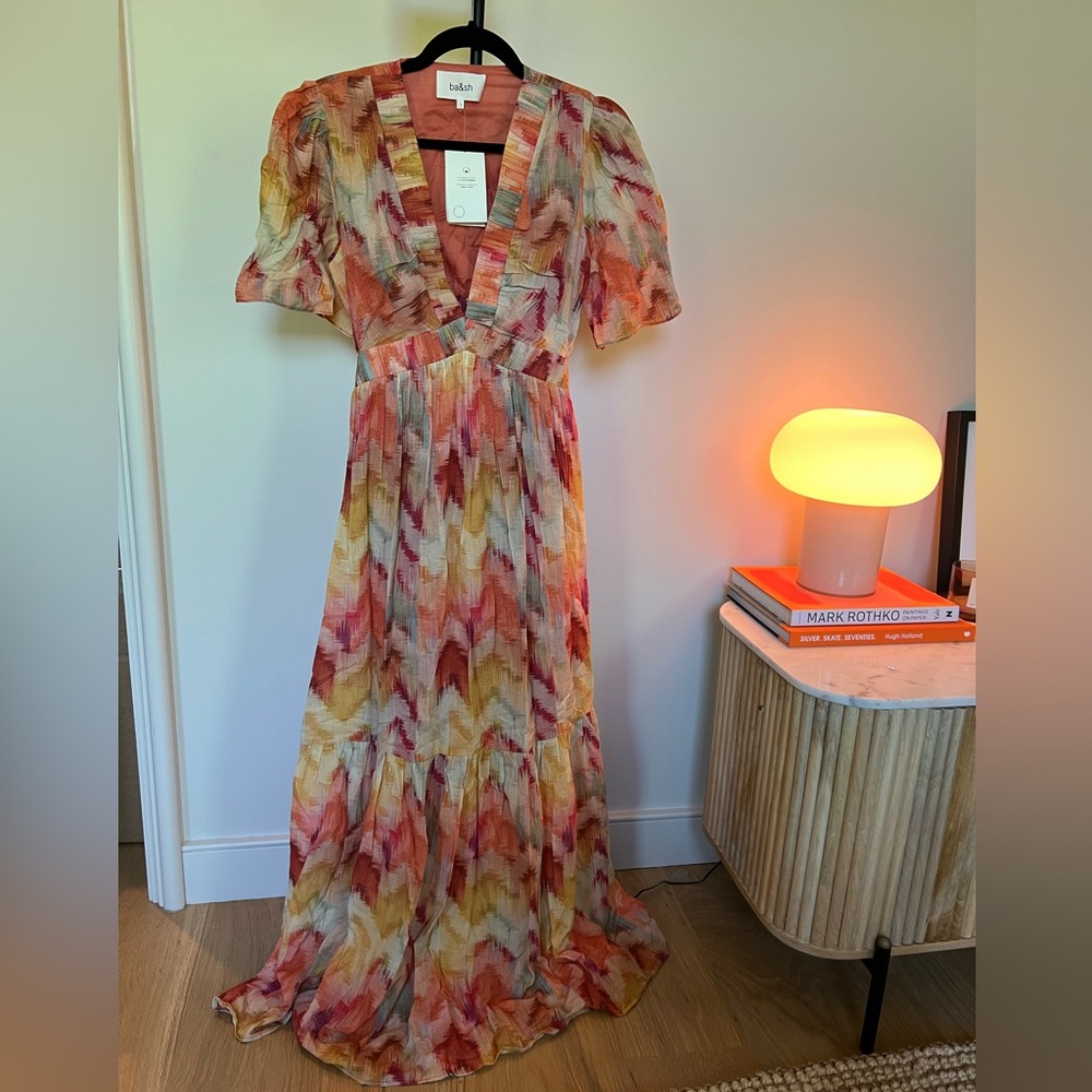 ba&sh Multicolor V-Neck Dress